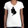 Women's Fine Jersey V-Neck Tee Thumbnail
