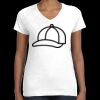 Women's Fine Jersey V-Neck Tee Thumbnail