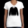 Women's Fine Jersey V-Neck Tee Thumbnail