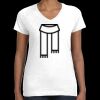 Women's Fine Jersey V-Neck Tee Thumbnail