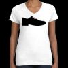 Women's Fine Jersey V-Neck Tee Thumbnail