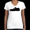 Women's Fine Jersey V-Neck Tee Thumbnail