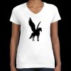 Women's Fine Jersey V-Neck Tee Thumbnail
