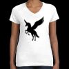 Women's Fine Jersey V-Neck Tee Thumbnail