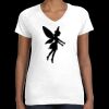Women's Fine Jersey V-Neck Tee Thumbnail