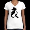 Women's Fine Jersey V-Neck Tee Thumbnail