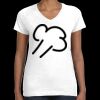 Women's Fine Jersey V-Neck Tee Thumbnail