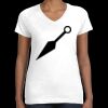 Women's Fine Jersey V-Neck Tee Thumbnail