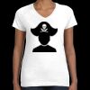 Women's Fine Jersey V-Neck Tee Thumbnail