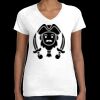 Women's Fine Jersey V-Neck Tee Thumbnail