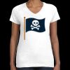 Women's Fine Jersey V-Neck Tee Thumbnail