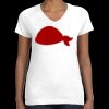Women's Fine Jersey V-Neck Tee Thumbnail