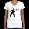Women's Fine Jersey V-Neck Tee Thumbnail