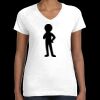Women's Fine Jersey V-Neck Tee Thumbnail