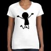Women's Fine Jersey V-Neck Tee Thumbnail