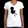 Women's Fine Jersey V-Neck Tee Thumbnail