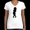 Women's Fine Jersey V-Neck Tee Thumbnail