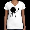 Women's Fine Jersey V-Neck Tee Thumbnail