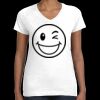 Women's Fine Jersey V-Neck Tee Thumbnail