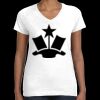Women's Fine Jersey V-Neck Tee Thumbnail
