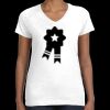 Women's Fine Jersey V-Neck Tee Thumbnail