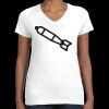 Women's Fine Jersey V-Neck Tee Thumbnail