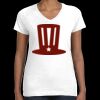 Women's Fine Jersey V-Neck Tee Thumbnail