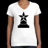 Women's Fine Jersey V-Neck Tee Thumbnail