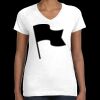 Women's Fine Jersey V-Neck Tee Thumbnail