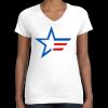 Women's Fine Jersey V-Neck Tee Thumbnail
