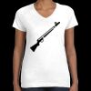 Women's Fine Jersey V-Neck Tee Thumbnail