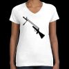 Women's Fine Jersey V-Neck Tee Thumbnail