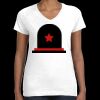 Women's Fine Jersey V-Neck Tee Thumbnail