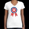 Women's Fine Jersey V-Neck Tee Thumbnail