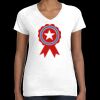 Women's Fine Jersey V-Neck Tee Thumbnail