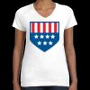 Women's Fine Jersey V-Neck Tee Thumbnail